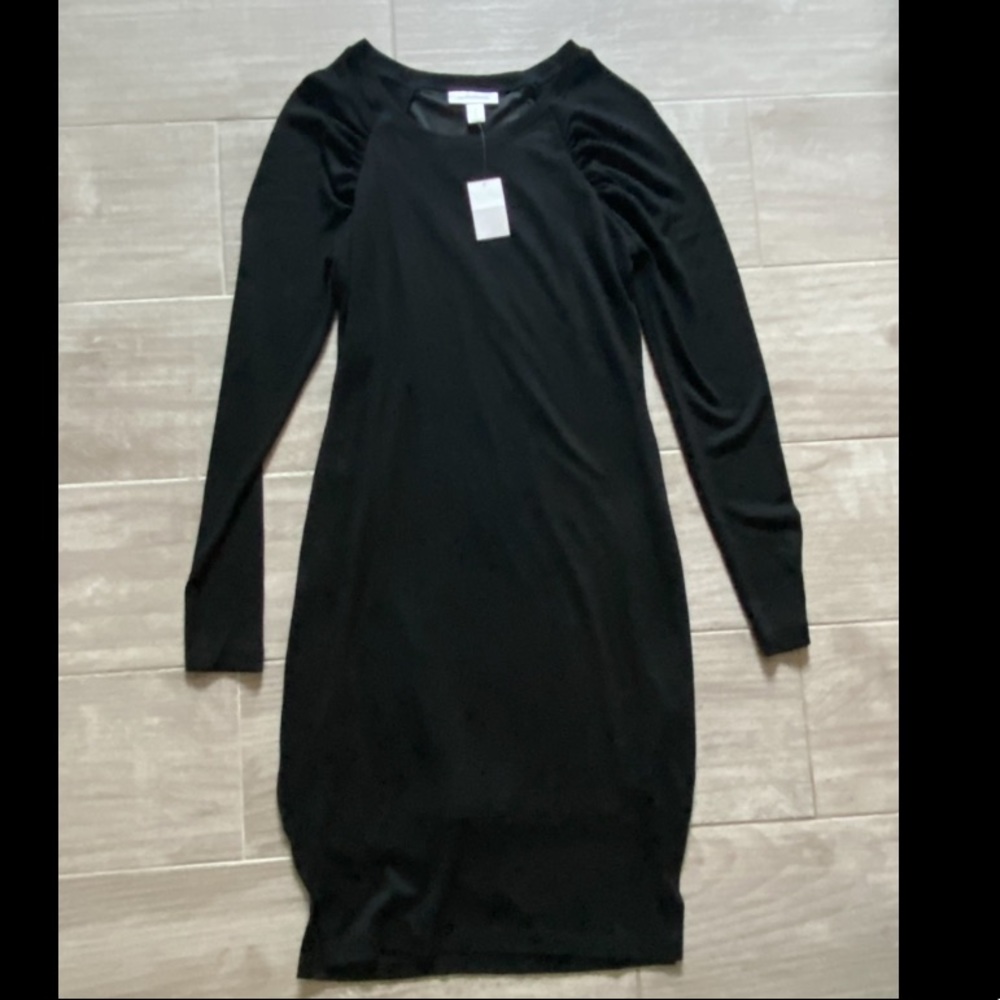 NWT - Black long sleeve maternity dress - M